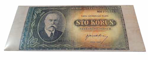 Fikar mléčná čokoláda - Bankovka 100 Kčs státovka 60g