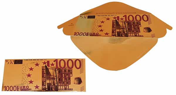 Fikar mléčná čokoláda - Zlatá bankovka 1 000 Euro 60g