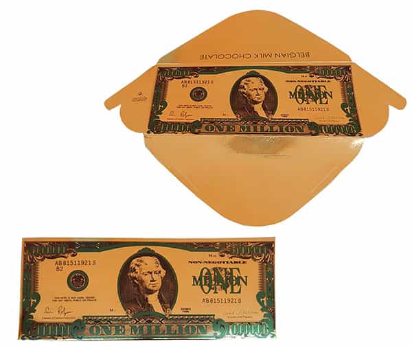 Fikar mléčná čokoláda - Zlatá bankovka Dolar 60g