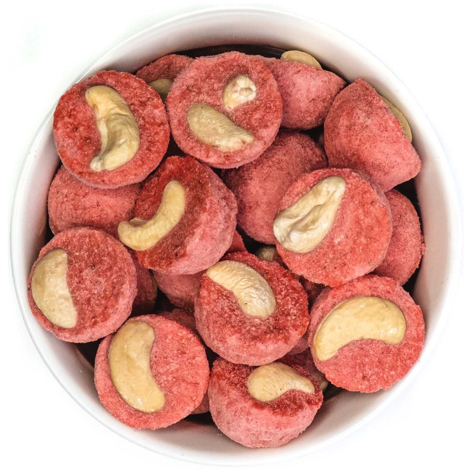 Zmrzlinový kopeček jahoda a kešu