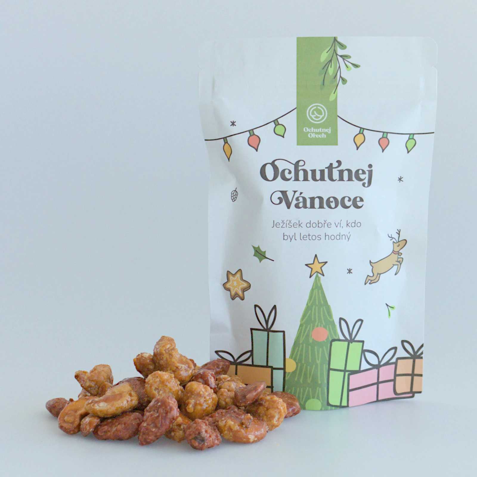 Ochutnej Vánoce - karamelovo-skořicový mix kešu a mandlí