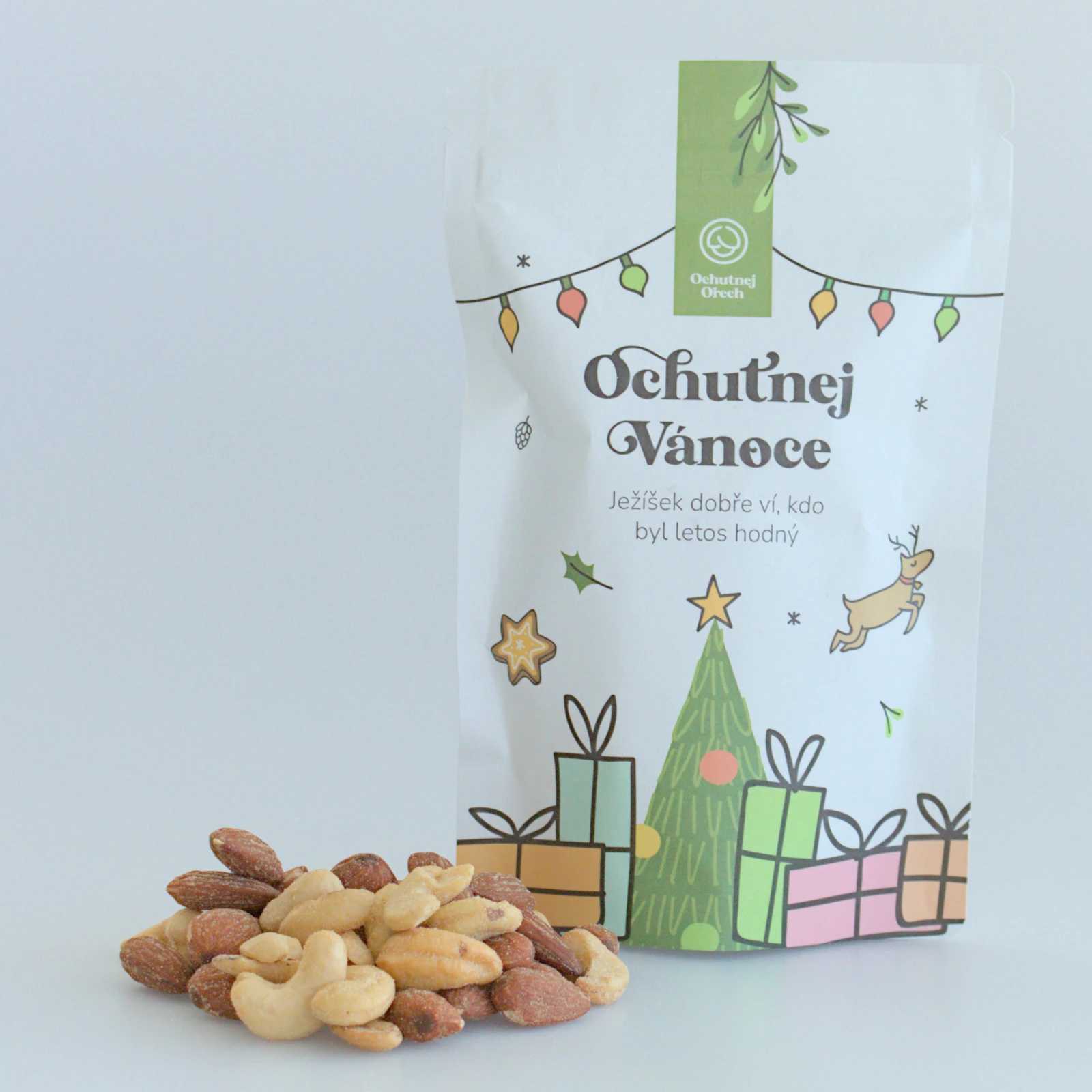 Ochutnej Vánoce - uzený mix mandlí a kešu