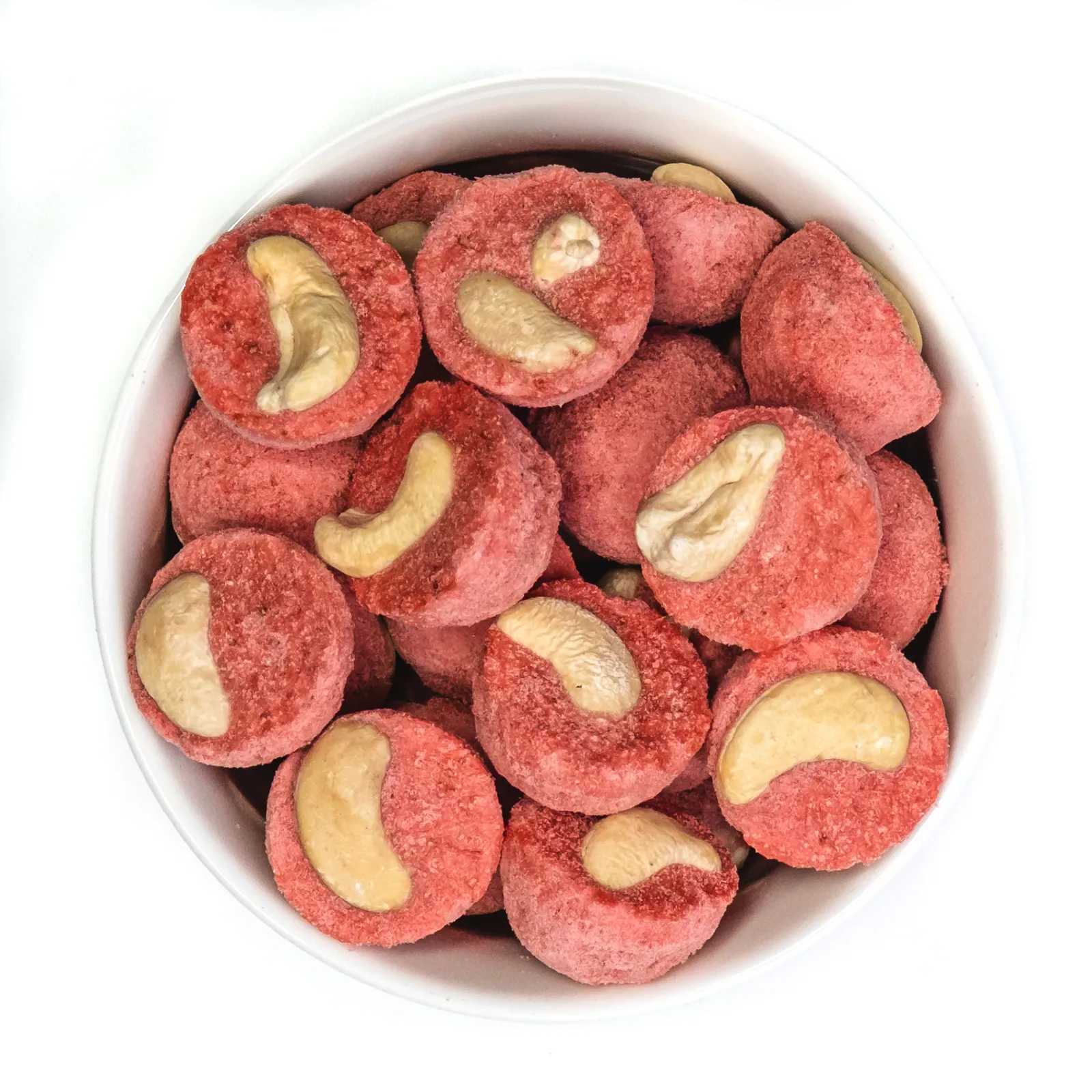 Zmrzlinový kopeček jahoda a kešu