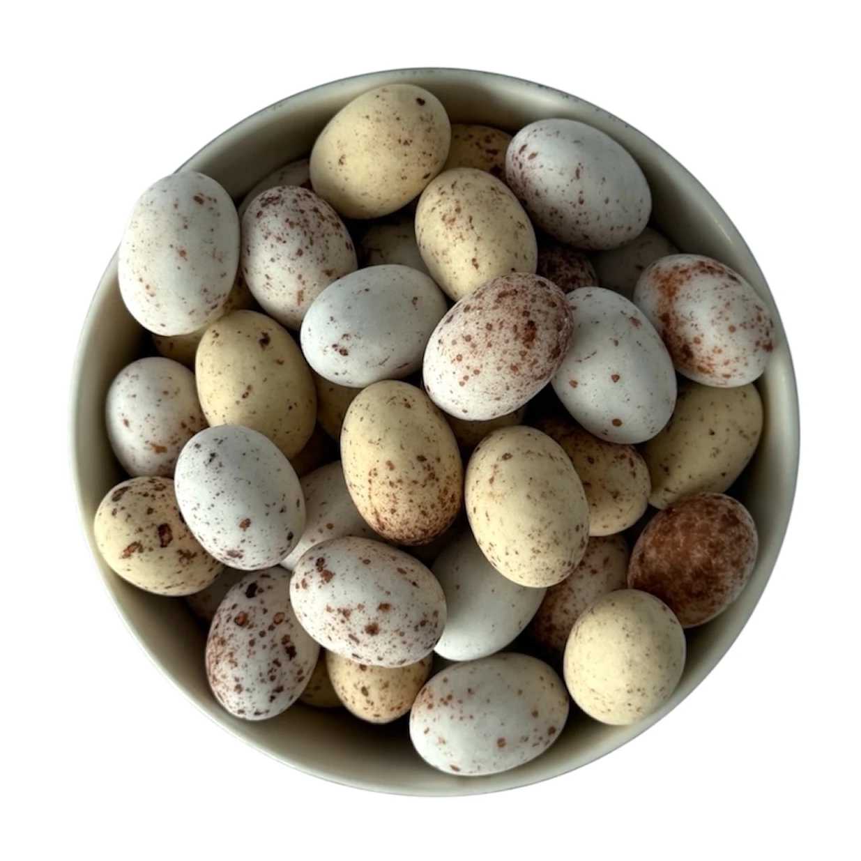 Kropenatá vajíčka s krémem s mléčnou čokoládou