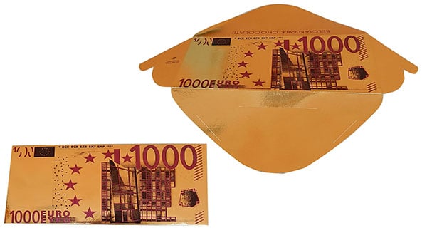 Fikar mléčná čokoláda Zlatá bankovka 1 000 Euro 60g