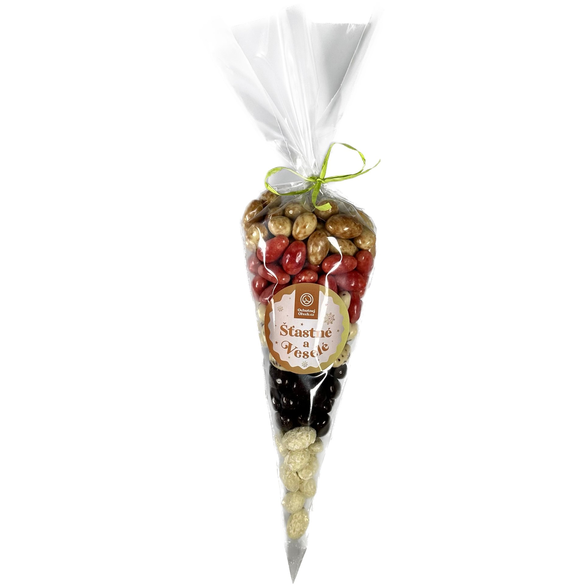 Dárkový kornout Šťastné a Veselé 600g