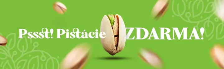 Pistácie zdarma při nákupu nad 299 Kč