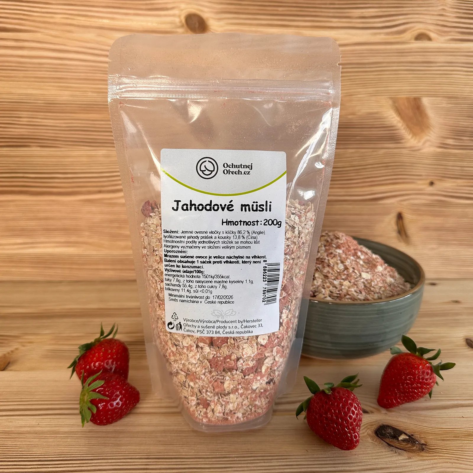 Jahodové müsli