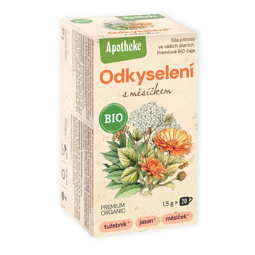 Apotheke Čaj na odkyselení s měsíčkem BIO 20 sáčků