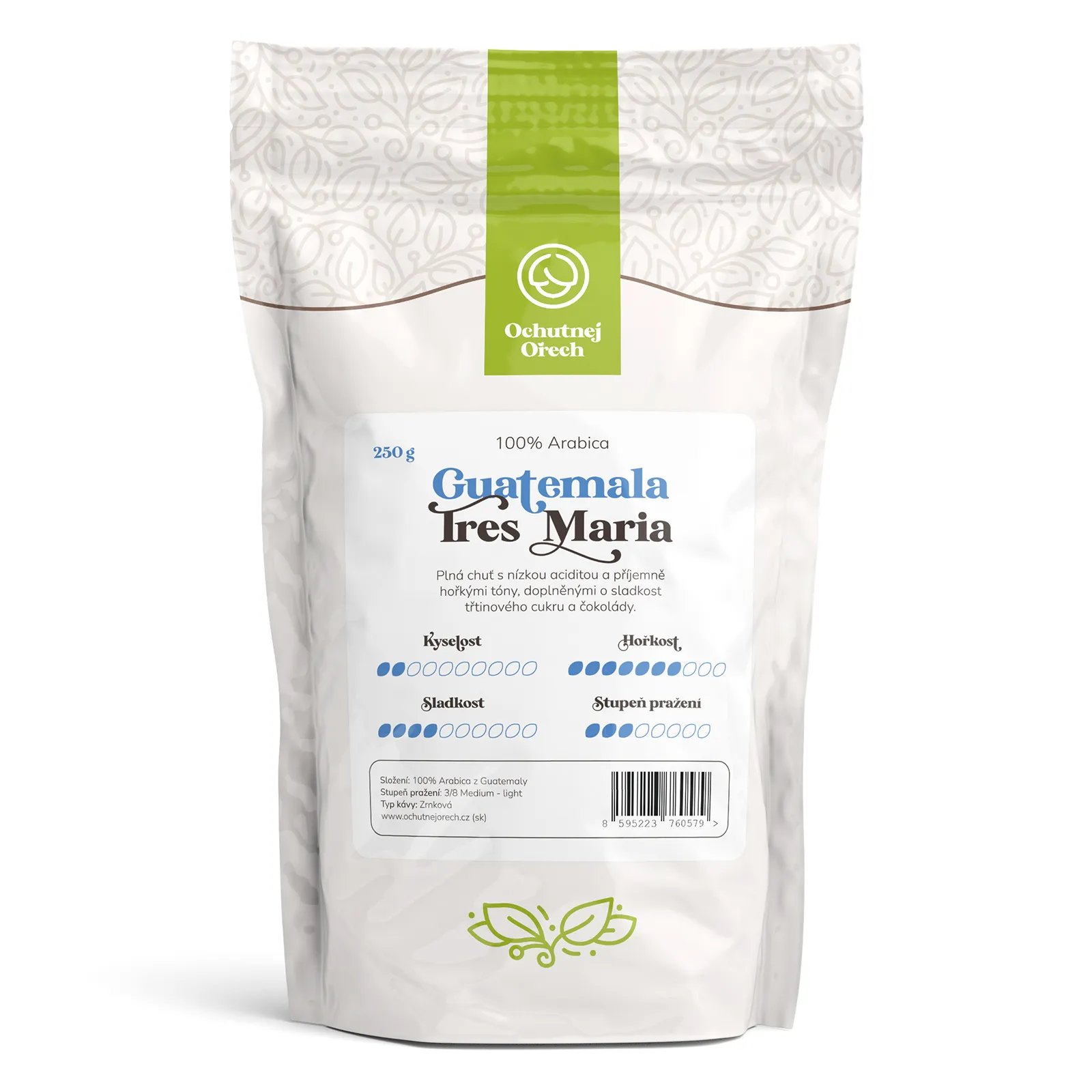 Káva Ochutnej Ořech Guatemala Tres Maria - zrnková