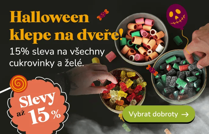 Halloween klepe na dveře! Slevy až 15%!