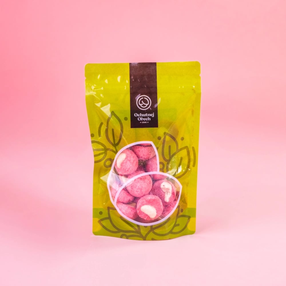 Zmrzlinový kopeček jahoda a kešu