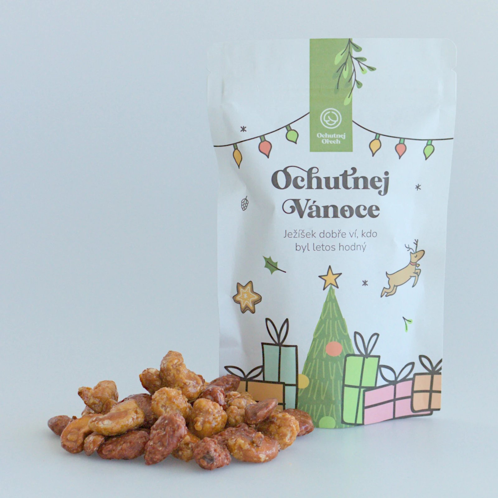 Ochutnej Vánoce - karamelovo-skořicový mix kešu a mandlí