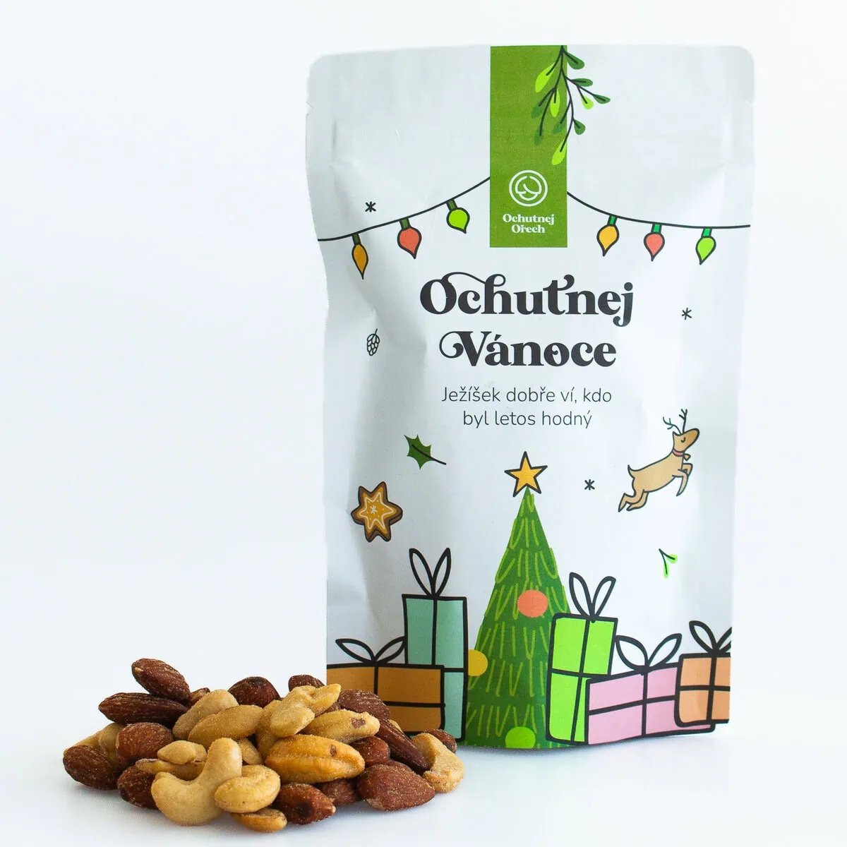 Ochutnej Vánoce - uzený mix mandlí a kešu