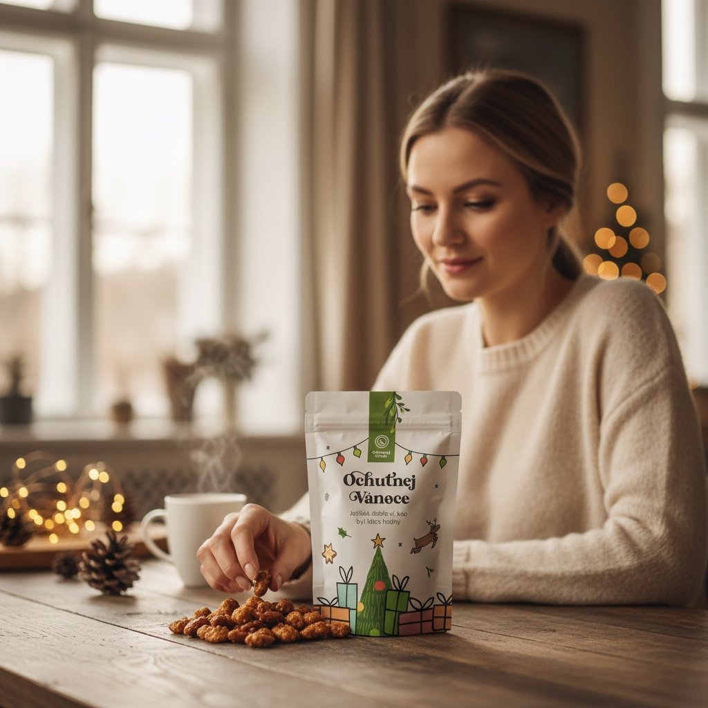 Ochutnej Vánoce – karamelovo-skořicový mix kešu a mandlí