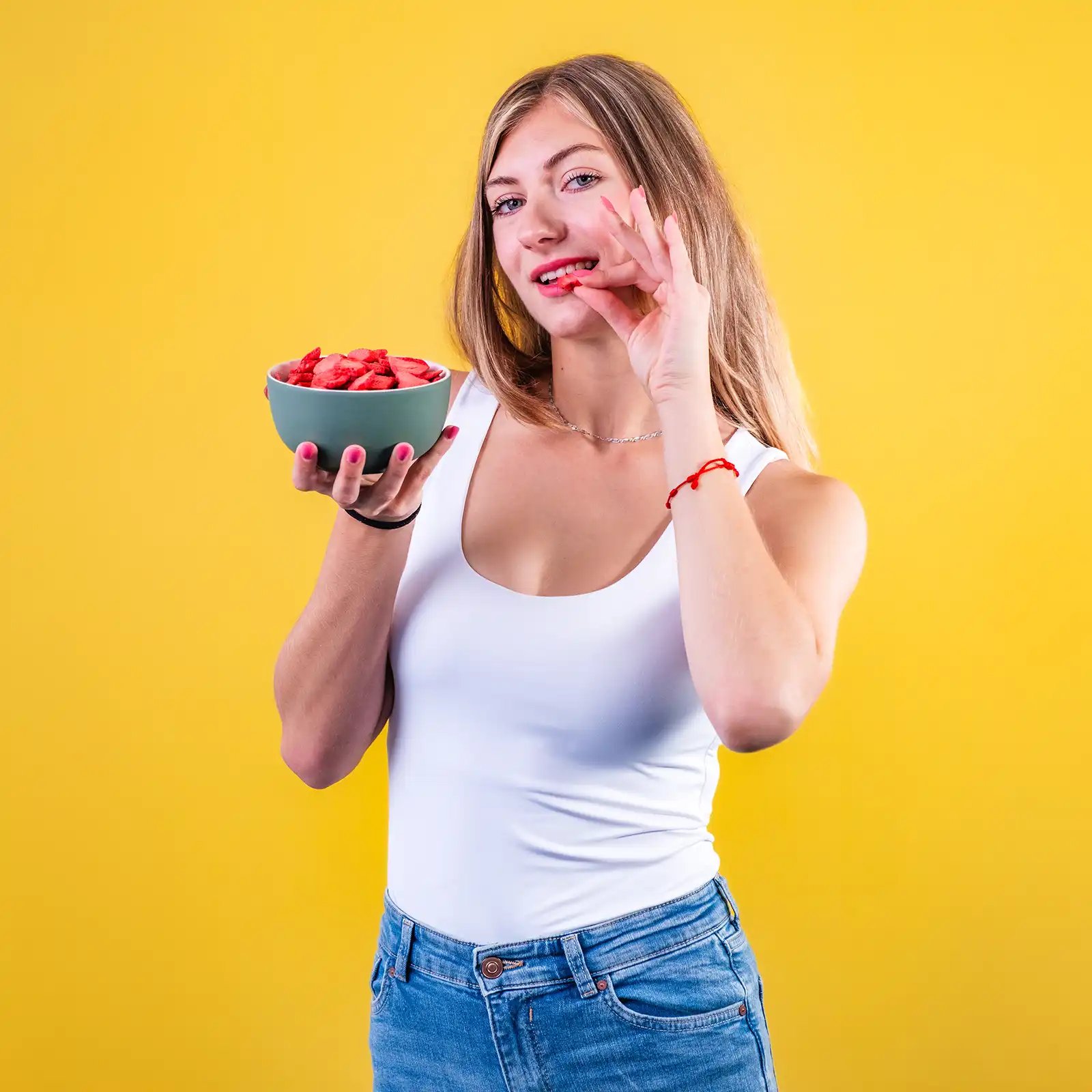 Lyofilizované jahody (mrazem sušené)