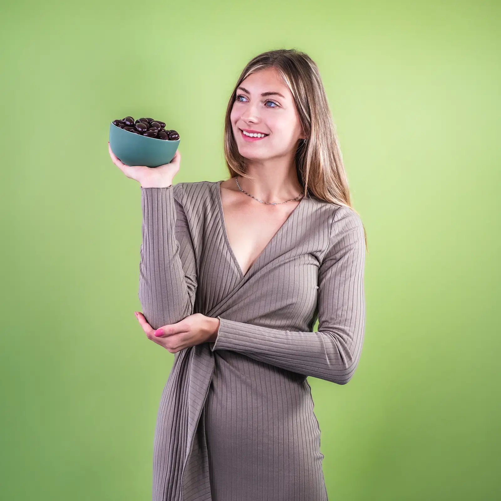 Mandle v hořké čokoládě