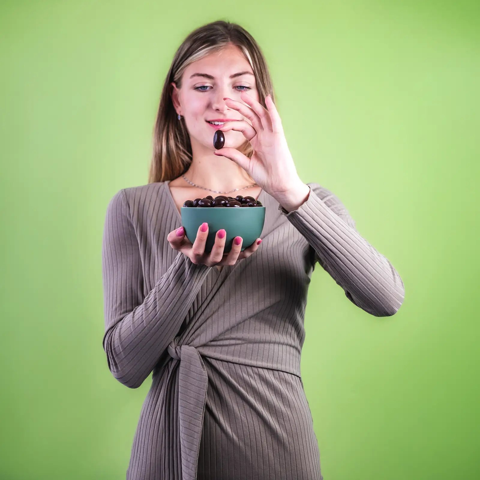 Mandle v hořké čokoládě