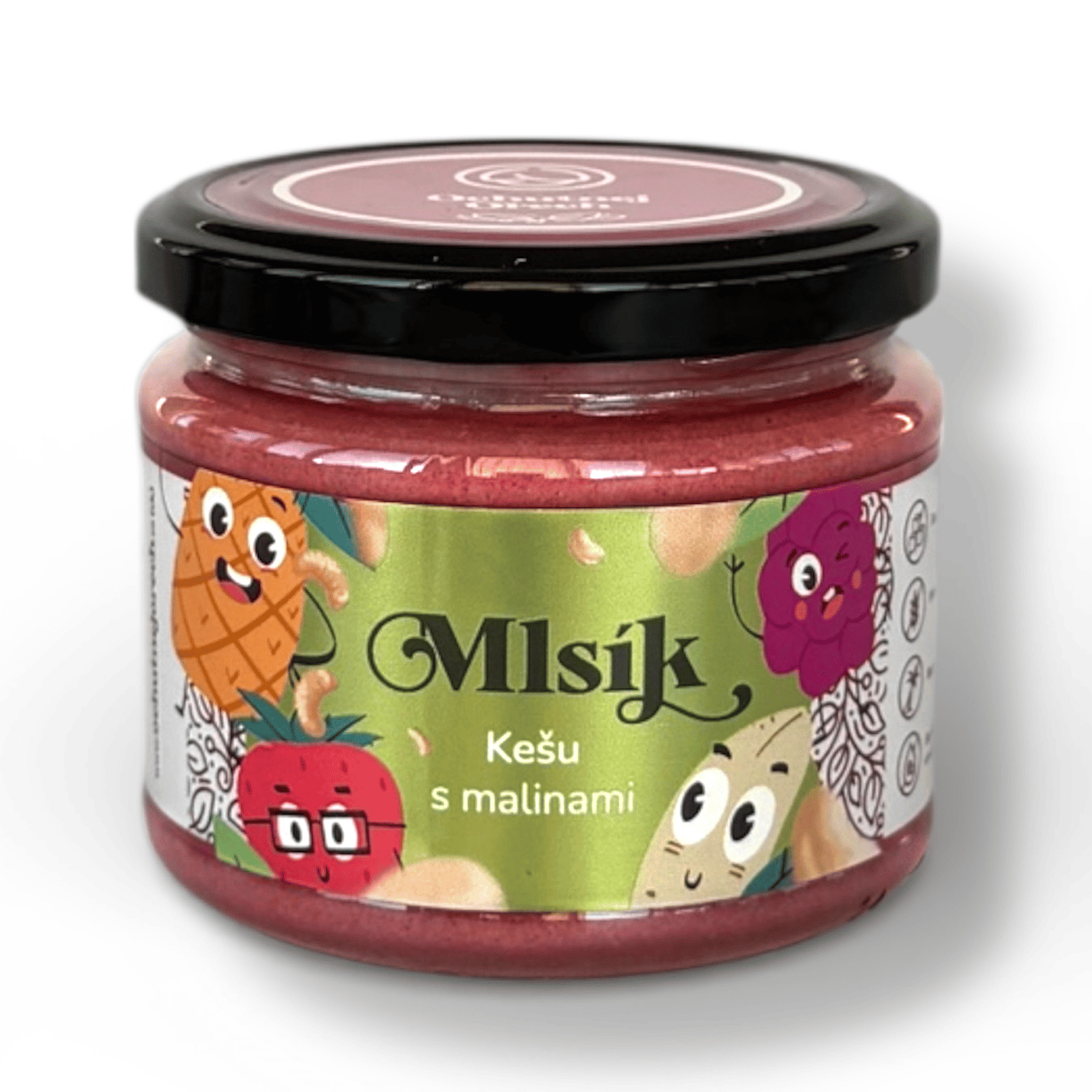 Mlsík kešu s malinami