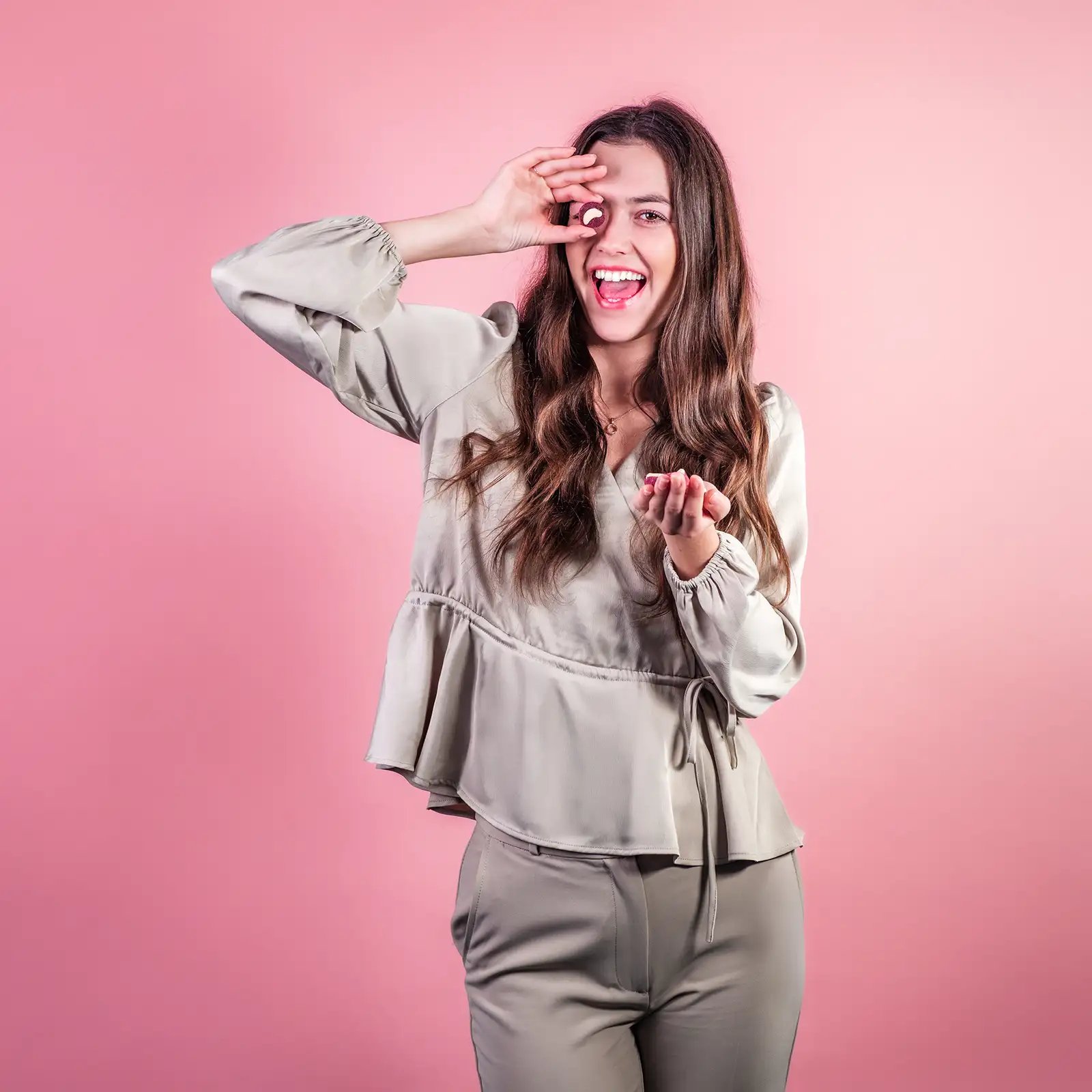 Zmrzlinový kopeček borůvka a kešu