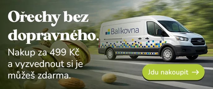 DOPRAVA ZDARMA nad 499Kč - do výdejních míst Balíkovny