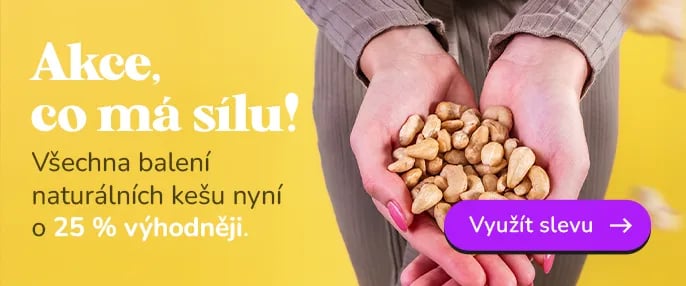 Naturální kešu se slevou!