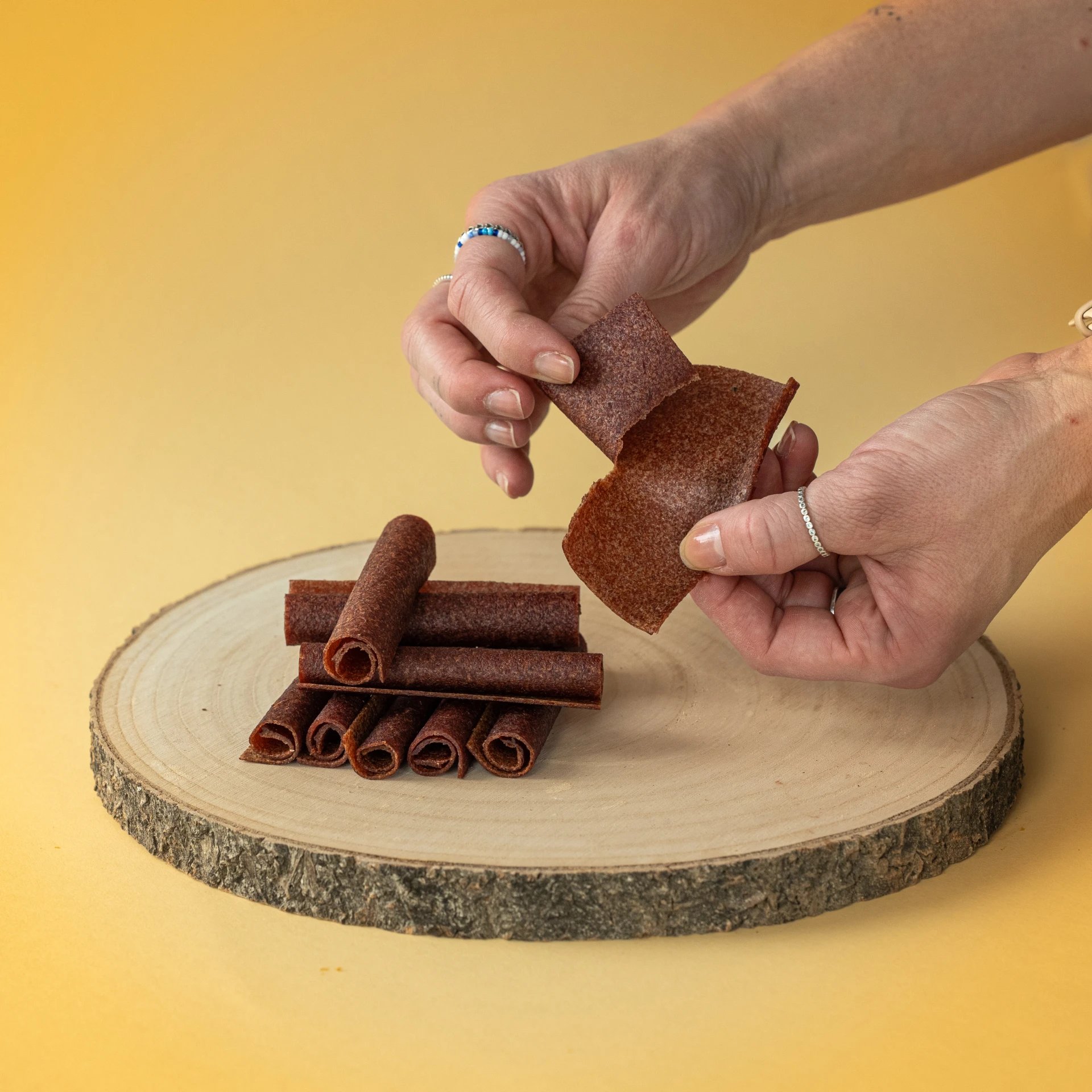 Jablečné trubičky s višní