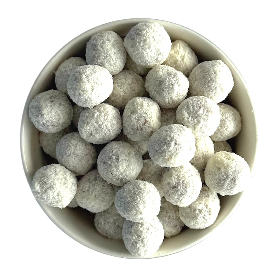 Jablečné kuličky s kokosovou polevou