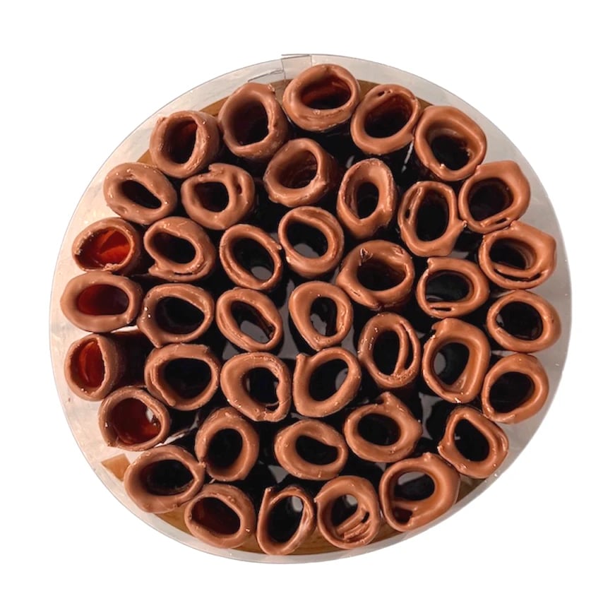 Jablečné trubičky máčené v ČOKOLÁDĚ BEZ CUKRU se sladidly