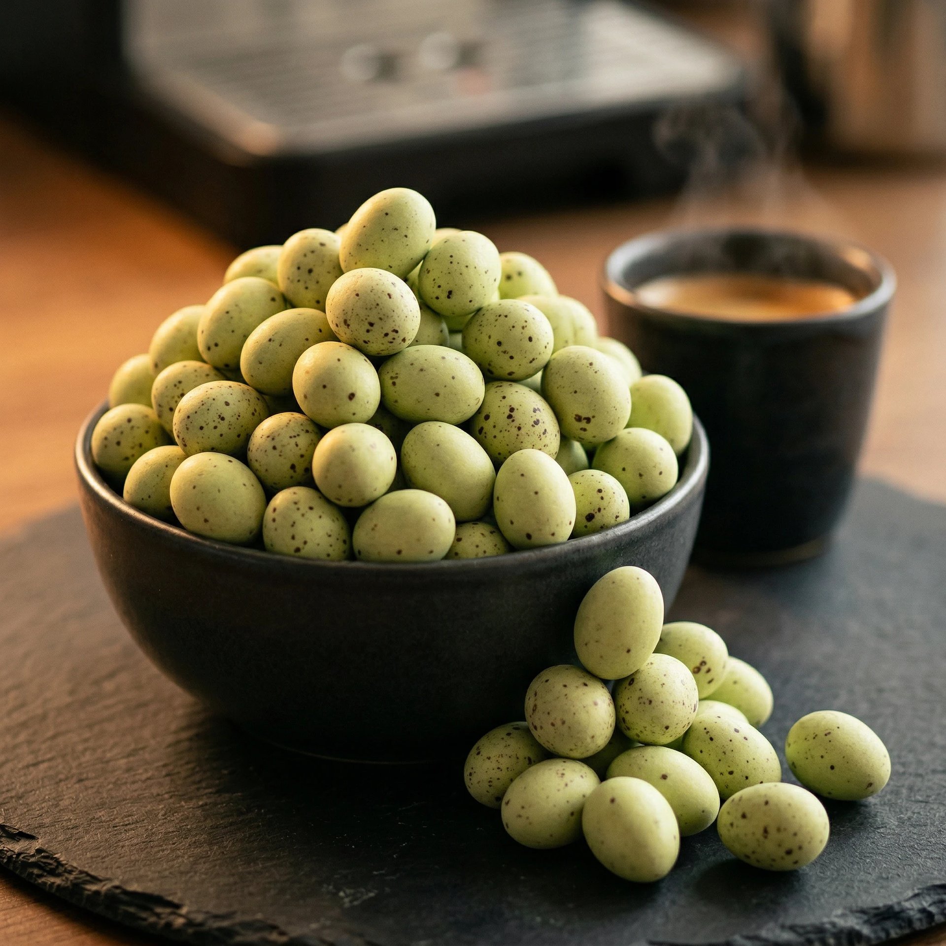 Pistáciová vajíčka s mléčnou čokoládou