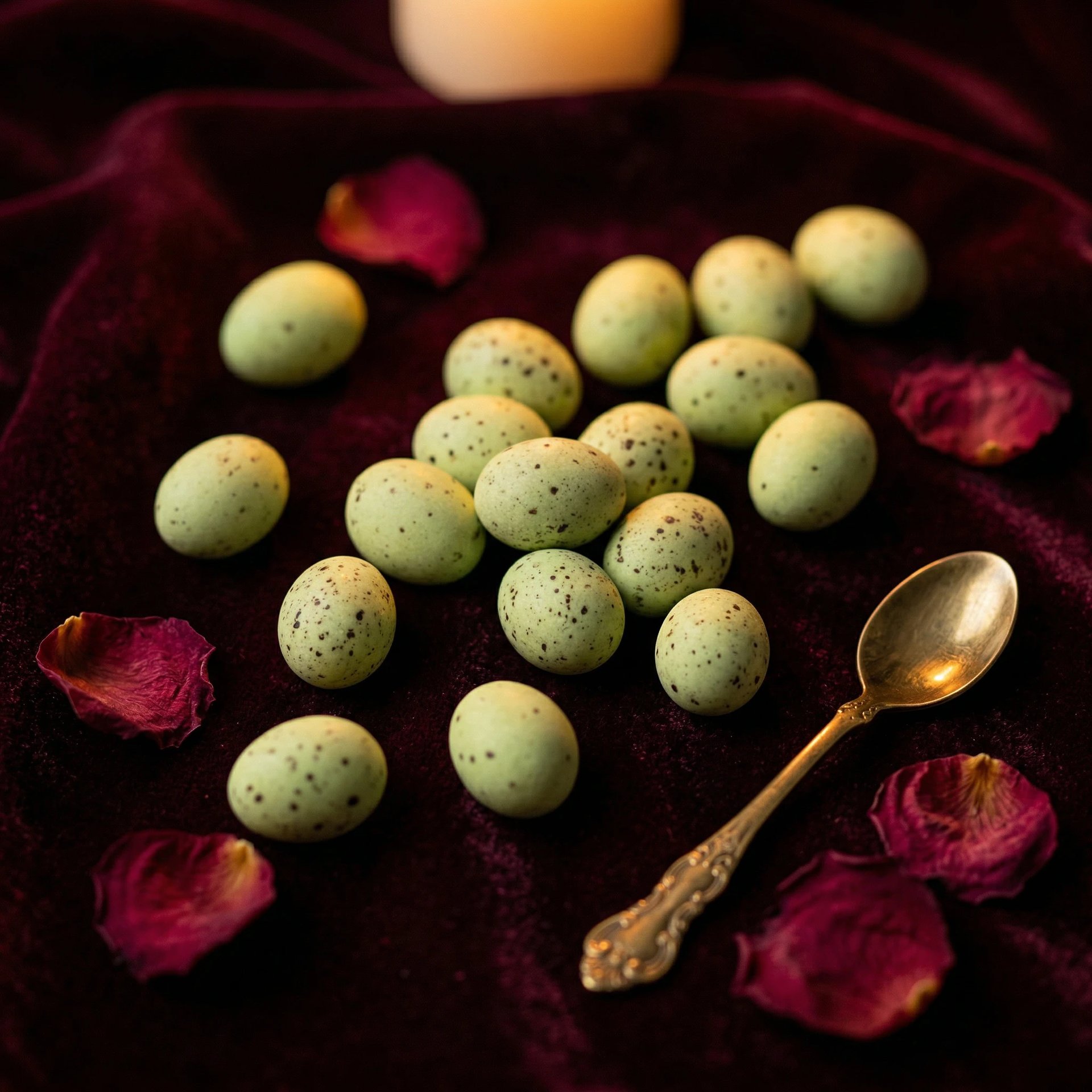 Pistáciová vajíčka s mléčnou čokoládou