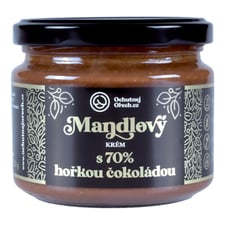 Mandlové máslo s 70% hořkou čokoládou 300g