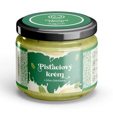 Krém pistáciový s bílou čokoládou