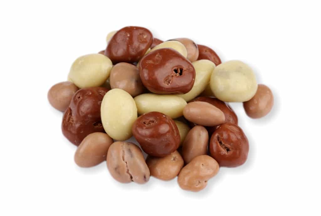 Rozinky tříbarevné (jogurt, karamel, mléčná čoko)