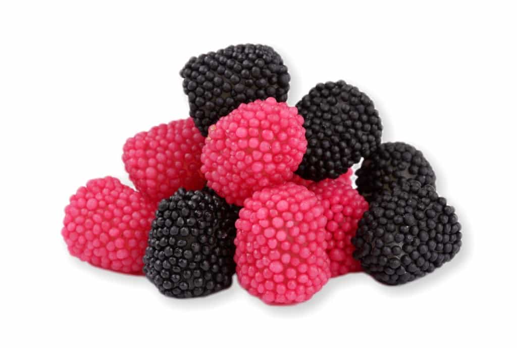 Želé Směs malin a ostružin sypané