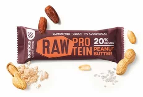 BOMBUS Raw protein ARAŠÍDOVÉ MÁSLO AKCE 2 + 1 zdarma