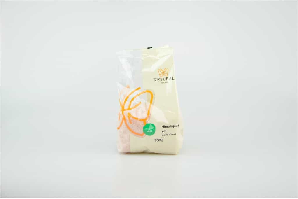 Sůl himalájská růžová jemná Natural 500g