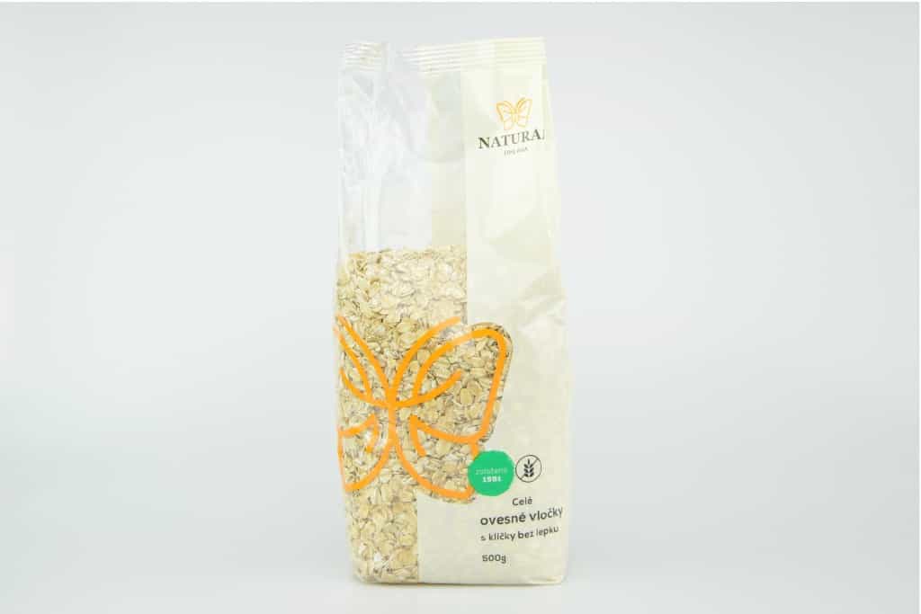 Vločky ovesné CELÉ s klíčky bez lepku Anglie Natural 500g