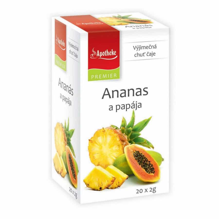 Apotheke Čaj Ananas a papája 20 sáčků