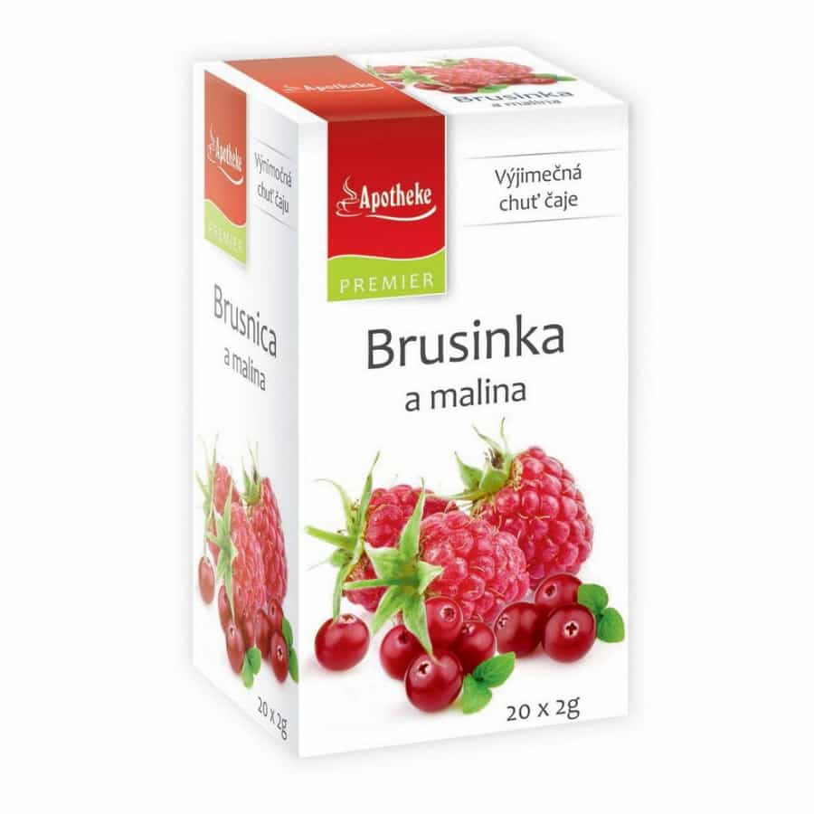 Apotheke Čaj Brusinka a malina 20 sáčků