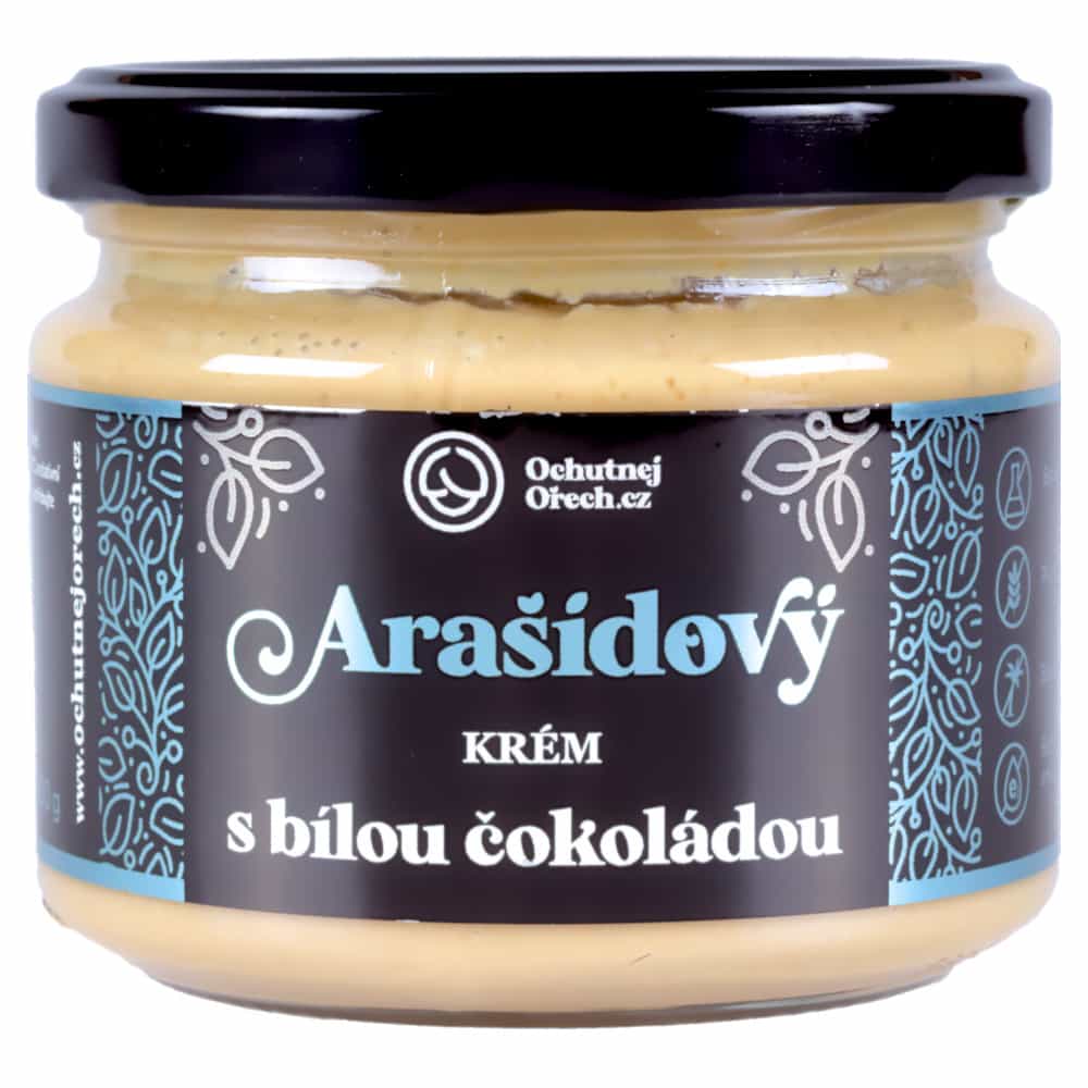 Arašídové máslo s bílou čokoládou 300g