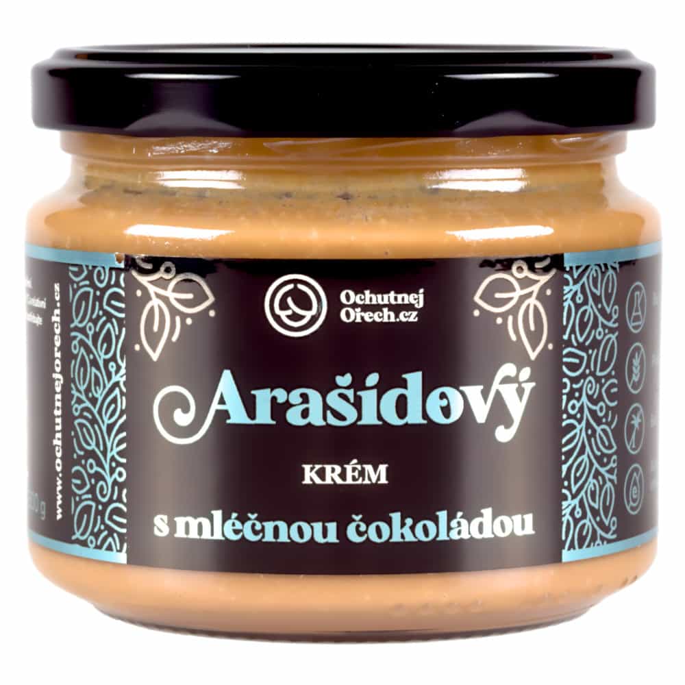 Arašídové máslo s mléčnou čokoládou 300g