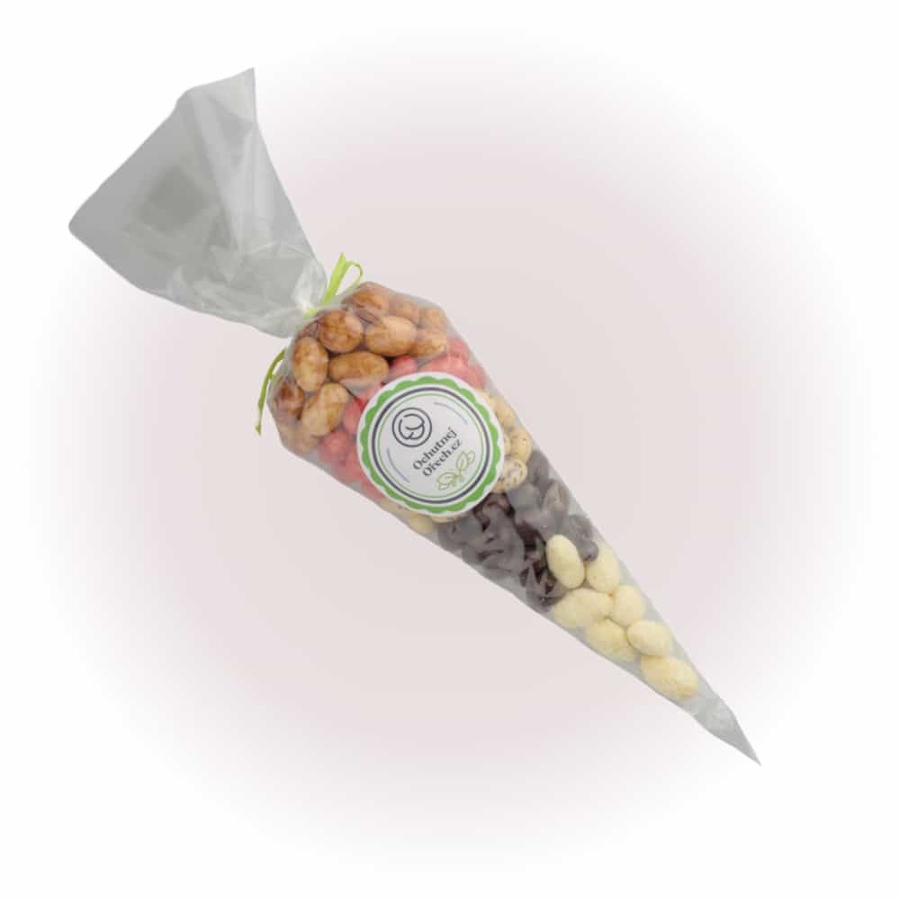 Dárkový kornout ČOKOMANDLE