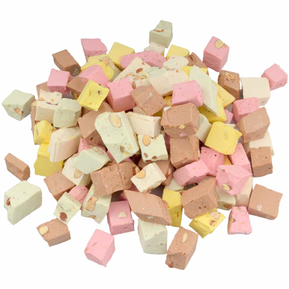 Nejbarevnější oříškový nugát – mandlový