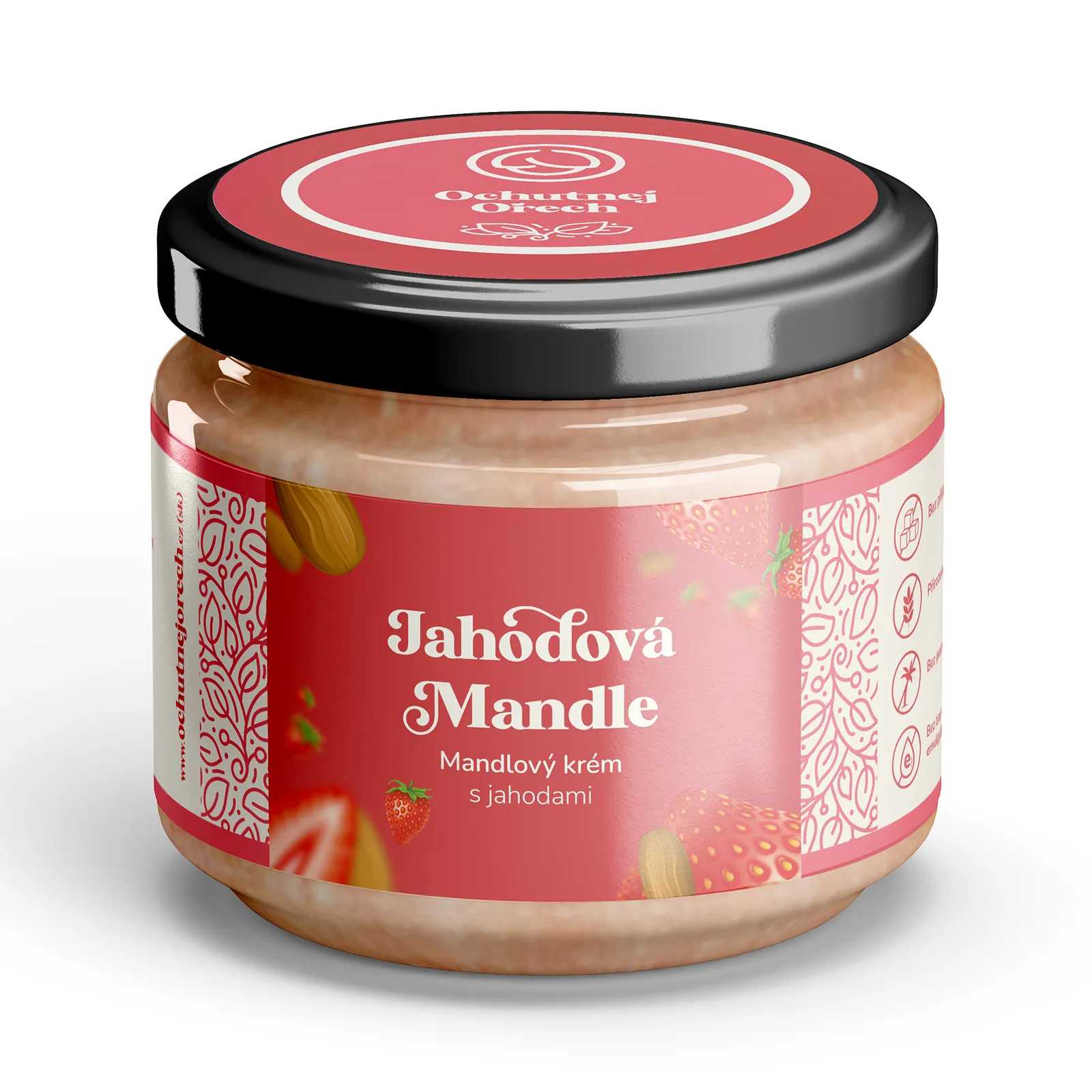 Ořechový krém jahodová mandle