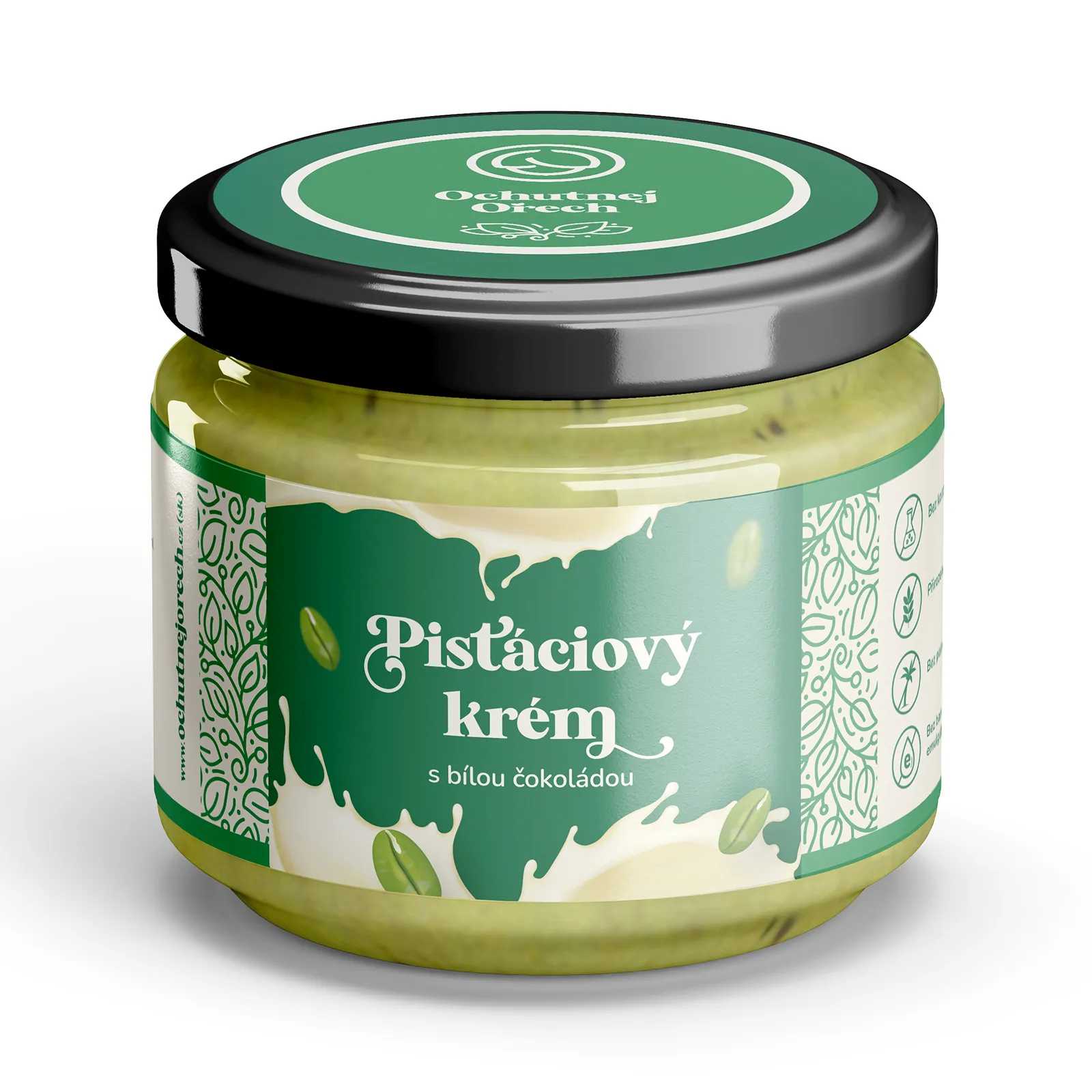 Pistáciový krém s bílou čokoládou