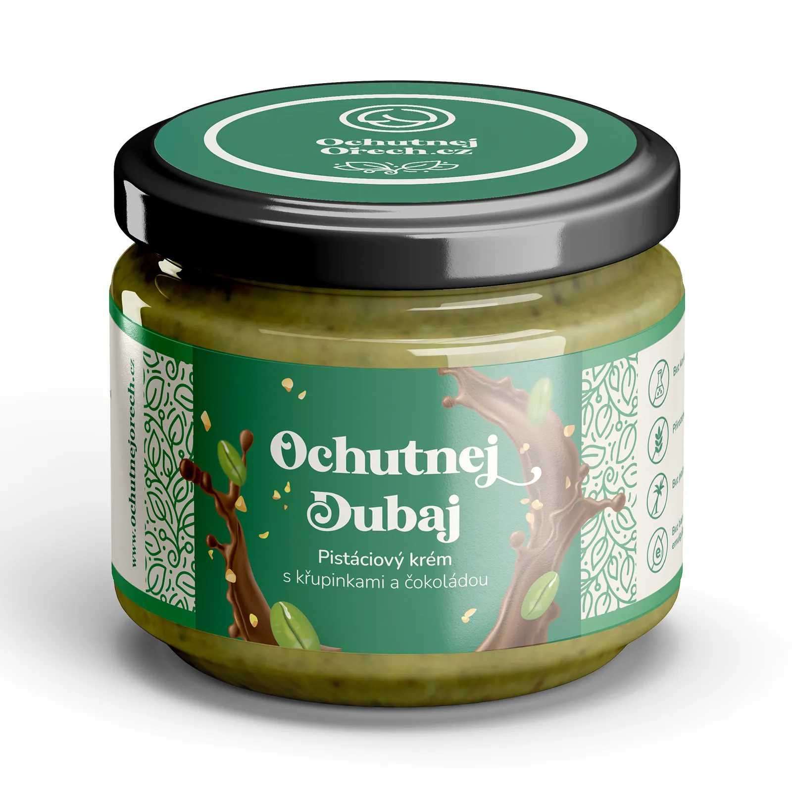 Ochutnej Dubaj – pistáciový krém s křupinkami a čokoládou