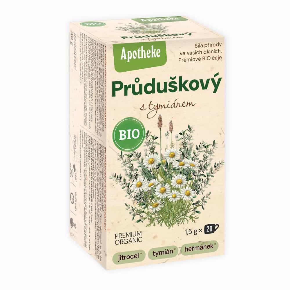 Apotheke Průduškový čaj s tymiánem BIO 20 sáčků