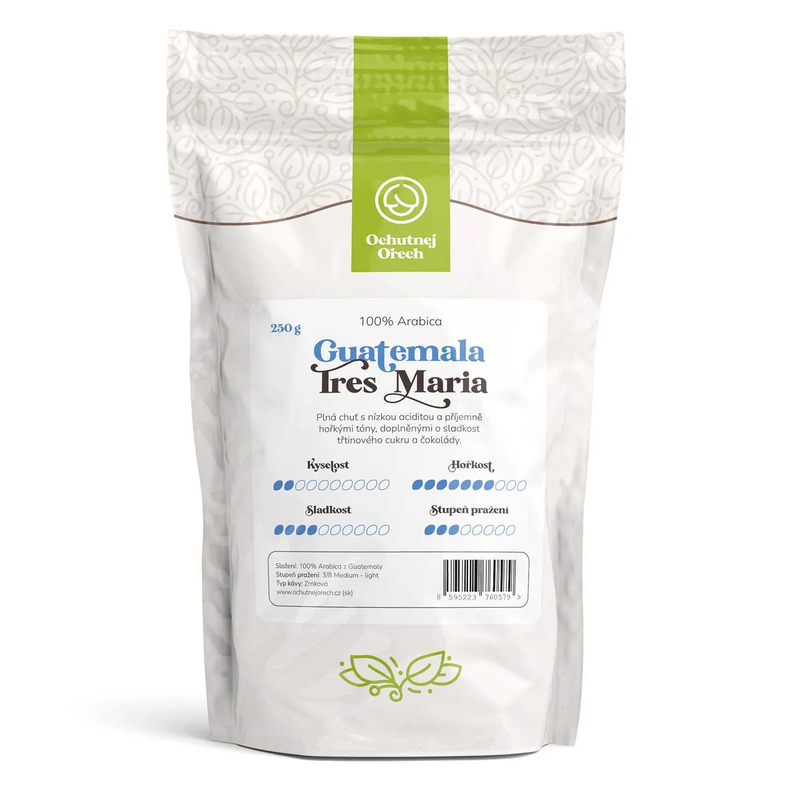 Káva Ochutnej Ořech Guatemala Tres Maria - zrnková
