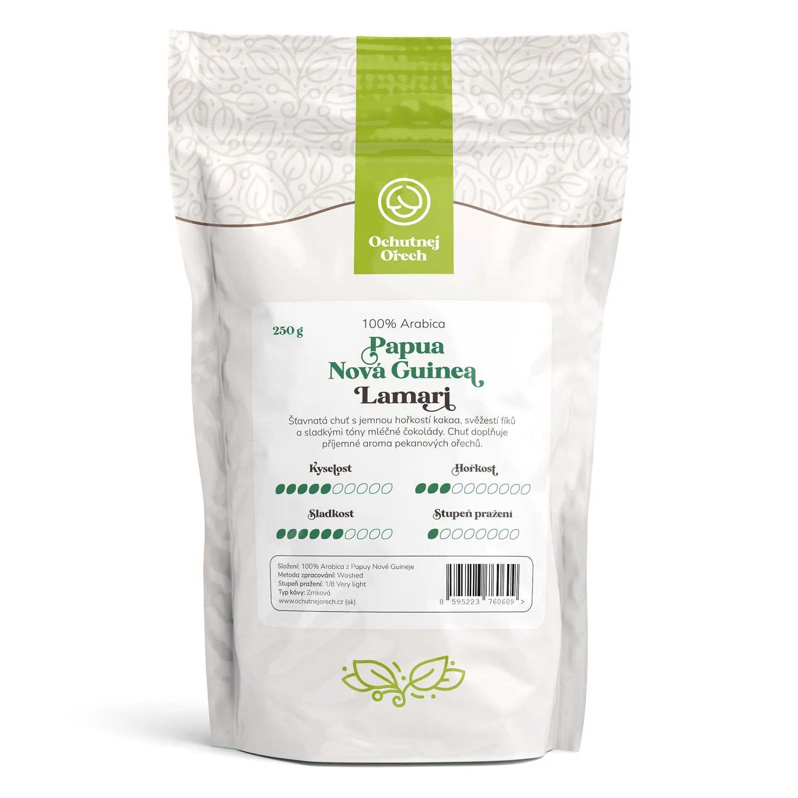 Káva Ochutnej Ořech Papua Nová Guinea Lamari – zrnková